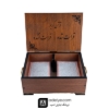 قرآن پرسی تک جلدی رقعی کاغذ رنگی-جعبه دیواری  